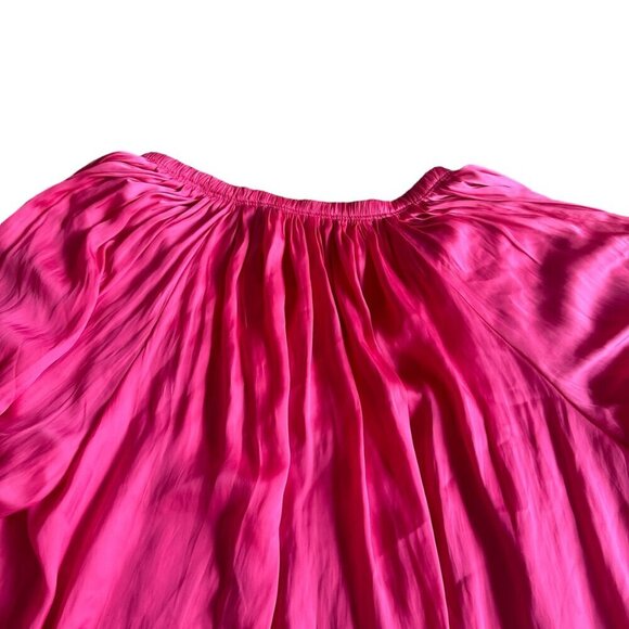 Ramy Brook Maty Balloon Sleeve Blouse Top Shirt Flowy Fringe Size Large NWT - Picture 9 of 15